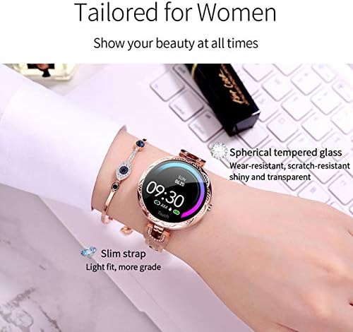 SAMİMİ Lüks Spor Bilezik Kadın Lady Parlaklık akıllı saat Renk Spor Çağrı Pasometre Android ıOS Band için Paskalya Noel doğum