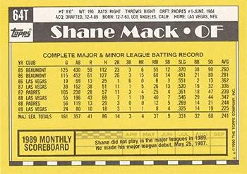 1990 Topps İşlem Gören 64 T Shane Mack Minnesota Twins MLB Beyzbol Kartı NM-MT