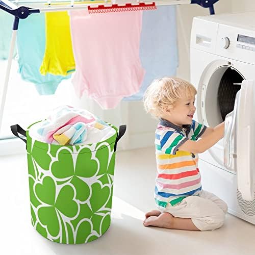 Aziz Patrick Günü desen katlanabilir çamaşır sepeti sepet Depolama Organizatör giysi oyuncak koleksiyonu İçin kapaklı