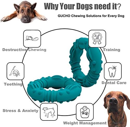 GUCHO, Agresif Çiğneyiciler için Ultra Dayanıklı Köpek Çiğneme Oyuncaklarını Güncelledi-Ömür Boyu Değiştirme Garantisi-Neredeyse
