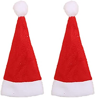 ıHHAPY Noel dekorasyon Mini Şapka Şeker Kap Baba Santa parti Küçük Lolipop Ev Dekor (A)