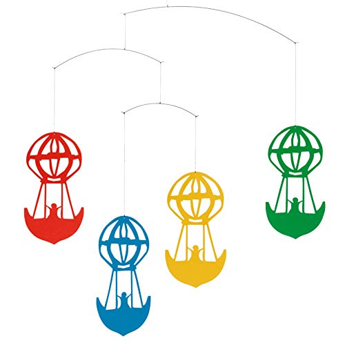 H. C. Andersen Balonları Renkli Asma Kreş Mobil - 15 İnç - Danimarka'da Flensted tarafından El Yapımı
