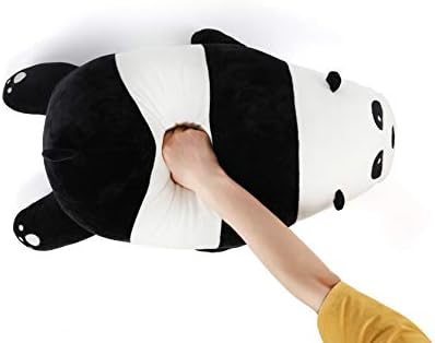 DOLDOA 27.5 inç Sevimli Dolması Panda Yumuşak Peluş Hayvan Oyuncaklar Panda Yastık Çocuk Boys için doğum günü Hediyesi