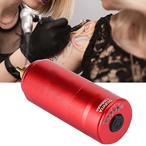 Dövme Gücü Kişisel Bakım İçin Kablosuz Güç Güç Dövme Dövme Makinesi Gücü (Kırmızı) Piercing ve Dövme Malzemeleri