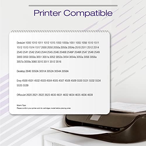 ColoWorld Yeniden Üretilmiş Mürekkep Kartuşu HP yedek malzemesi 61 Combo Paketi için Kullanılan Envy 4500 4502 5530 DeskJet