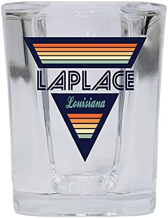 Laplace Louisiana 2 Ons Kare Tabanlı Likör Shot Cam Retro Tasarım