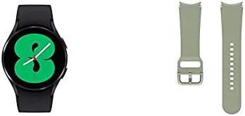 SAMSUNG Galaxy İzle 4 40mm Smartwatch ile EKG Monitör Bluetooth ABD Versiyonu, Siyah ile Samsung Silikon Watch Band Kayışı