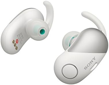 Sony WF-SP700N/W Dahili Mikrofonlu Gerçek Kablosuz Sıçrama Korumalı Gürültü Önleyici Kulaklıklar (Beyaz), 5 x 2,4 x 6 inç