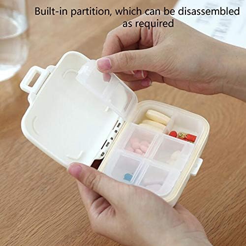 YUMEİGE Kozmetik Saklama Kutusu İlaç Kutusu Taşınabilir ve İlaç Dağıtıcısı Bir Hafta boyunca Kullanılabilir ve Tablet Ambalaj