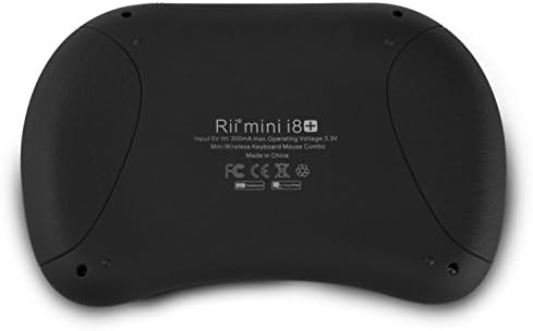 Rii i8 + Mini Bluetooth Klavye Touchpad ile: QWERTY Klavye, arkadan Aydınlatmalı Taşınabilir Kablosuz Klavye için Akıllı Telefonlar