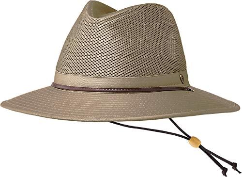 Coolibar UPF 50 + Erkek Kaden Kırılabilir Havalandırmalı Şapka-Güneş Koruyucu
