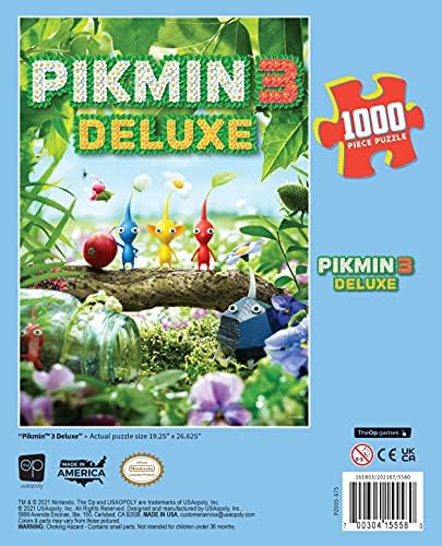 Pikmin 3 Deluxe 1000 Parça Yapboz / Nintendo Switch Oyunundan Tanıdık Pikmin Karakterleri İçeren Koleksiyon Yapboz / Resmi