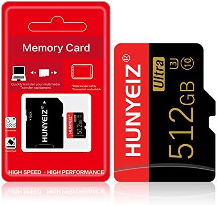 512 GB Micro SD Kart SD Kart Adaptörü ile Yüksek Hızlı Micro SD Hafıza Kartı/SD Hafıza Kartları için Kamera, Telefon, Bilgisayar,