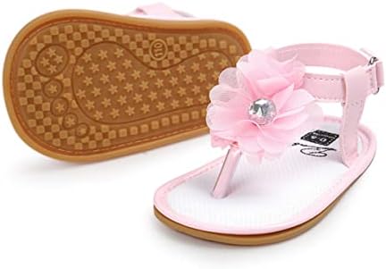 LAFEGEN Bebek Kız Yaz Sandalet Kaymaz Yumuşak Taban T-Kayışı Bebek Yürüyor İlk Walkers Beşik Elbise Ayakkabı 3-18 Ay