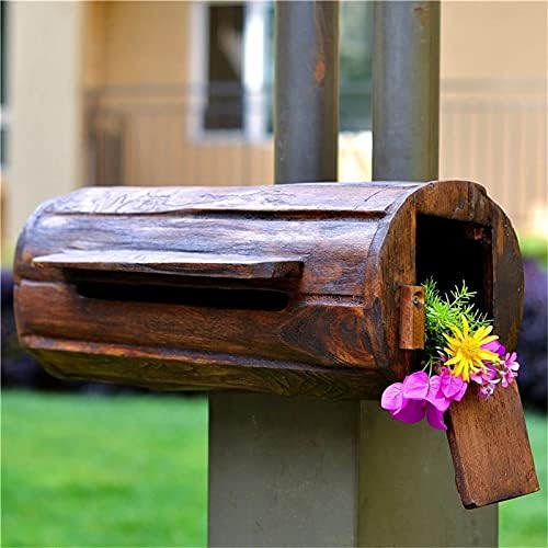 YADSHENG Posta Kutusu El Sanatları Uzun Mektup Kutusu Kırsal Villa Yaratıcı Eğlence Bar Dekorasyon Açık Posta Kutusu Bahçe