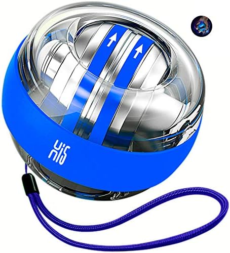 Hi5 Güç Bilek Güçlendirici Topu, Kendinden Başlangıç Önkol Egzersiz Spinner Gyro Topu, LED ışıkları ile, Fitness ve Önkol Kuvvet