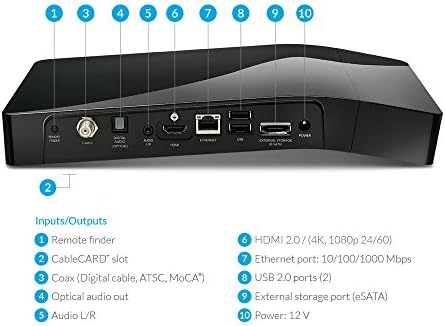 TiVo BOLT VOX 3TB, DVR ve Akışlı Medya Oynatıcı, 4K UHD, Şimdi Ses Kontrolü ile! (TCD849300V)