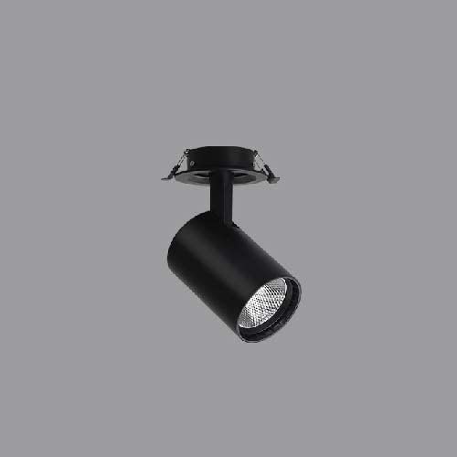 BUNCC 5 W siyah süper Anti-parlama Anti-sis paneli Downlight 3000 K-6000 K parlak LED tavan ışık Grille paneli ışıkları spot