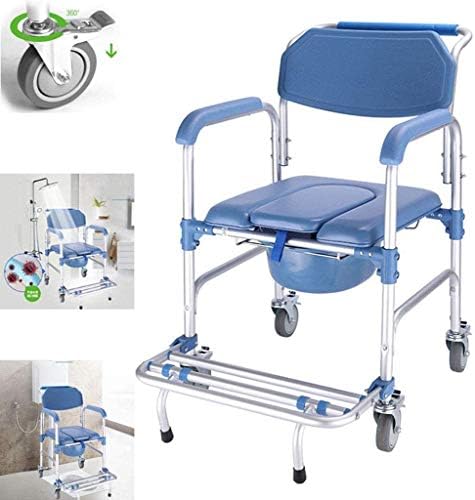 İREANJ banyo sandalyesi Klozet Tekerlekli Klozet Tekerlekli Sandalye Duş Odası Taşıma sandalyesi Banyo banyo taburesi Yaşlı