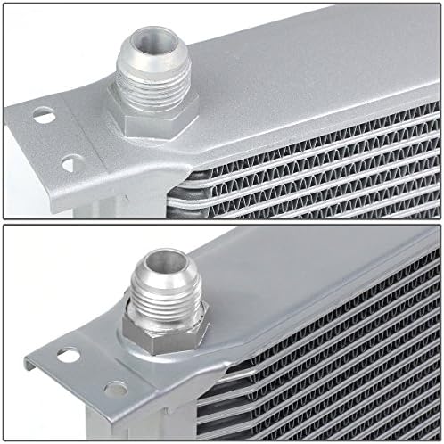Evrensel Gümüş Alüminyum 30-Row Motor Yağı Soğutucu + Yağ Filtresi Tehcir Kiti