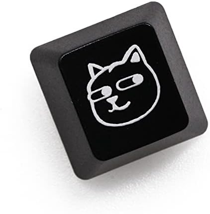 Yenilik Shine Through Keycaps ABS Kazınmış Arka aydınlatmalı Siyah kırmızı r1 ESC Doge Köpek Kafası Köpek (Siyah ESC Köpek