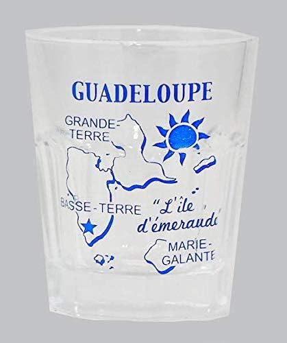 Guadeloupe Vintage Harita Anahat Atış Cam