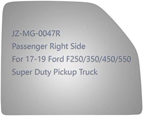 JZSUPER Üst Çekme Ayna Cam ıçin fit 2017 2018 2019 Ford F250 F350 F450 F550 Süper Görev Kamyonet Yolcu Sağ Yan RH Düz Yedek
