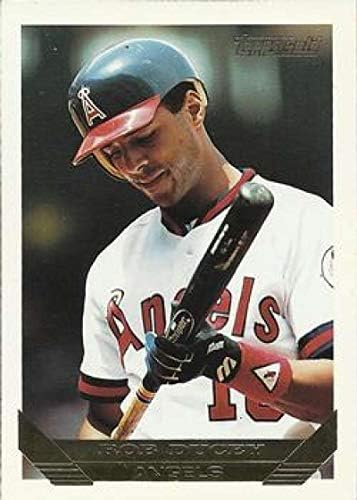 1993 Topps Altın Beyzbol 293 Rob Ducey California Angels Topps Şirketinden Resmi MLB Ticaret Kartı