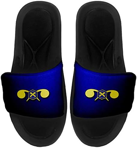 ExpressİtBest Yastıklı Slide-On Sandalet / Erkekler, Kadınlar ve Gençler için Slaytlar-ABD Ordusu Kimya Kolordusu, Şube Plaketi