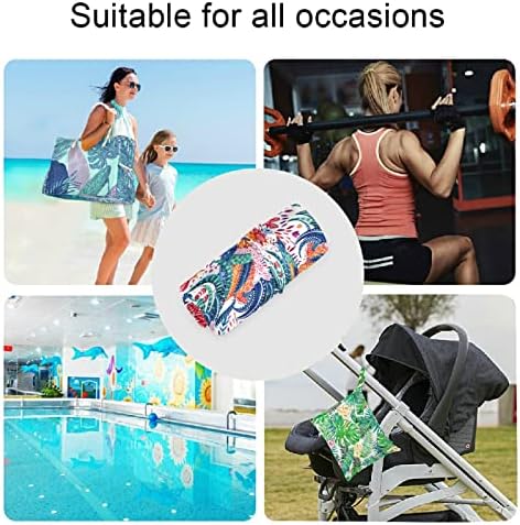 ZZXXB horoz su geçirmez ıslak çanta kullanımlık bez bebek bezi ıslak kuru çanta için fermuarlı cebi ile seyahat plaj havuzu