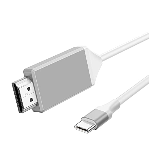 USB C HDMI Kablosu 6.6 ft, Tip-C HDMI Adaptörü 4 K Thunderbolt 3 için Uyumlu MacBook Pro/Hava/iPad Pro Samsung Galaxy S20 /