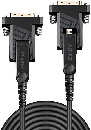 Ayrılabilir HDMI ve DVI Konnektörlü LİNDY 40m Fiber Optik Hibrit Mikro-HDMI 2.0 18G Kablo
