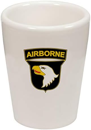 Express It Best Shot Glass-ABD Ordusu 101. Hava İndirme Tümeni, savaş servisi Kimlik rozeti