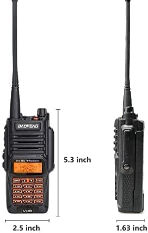 BaoFeng UV-9R Dual Band Walkie Talkie VHF / UHF 144-148 MHz / 420-450 MHz IP67 Su Geçirmez Telsiz Jambon Iki Yönlü Radyo Programlama