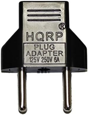 HQRP AC Adaptörü için D-Link DCS-825L Wi-Fi Bebek Kamerası, güç Kaynağı Kablosu [UL Listelenen] + Euro Fiş Adaptörü