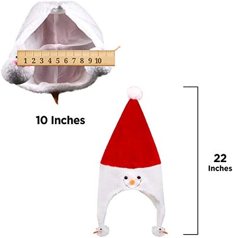 Peluş Ayaz Kardan Adam Noel Yenilik Şapkaları (Peluş Kardan Adam) - 12 Paket