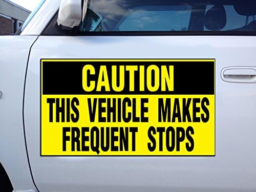 Fastasticdeals Araçlar Yapar Sık Durur Dikkat Araba Kapı Mıknatıslar Manyetik İşaretler-Adet 2 / 12x24 İnç