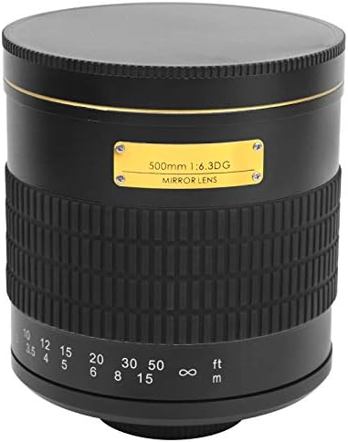 F6. 3 Ultra Telefoto Ayna,500mm Manuel Odaklama Lens EF Dağı SLR Kamera için Fit (Siyah)