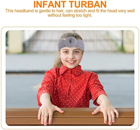 Toyvıan Bebek Bantlar Daire Yaylar Düğümlü Yumuşak Naylon Headwraps Yenidoğan Bebek Tulumları Kız Çocuklar için