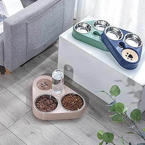 ÖTÜCÜ köpek maması su kaseleri, Kaymaz Köpek Besleyici Seti Pet Otomatik su sebili ile yiyecek kasesi, ayrılabilir Yavru Kedi
