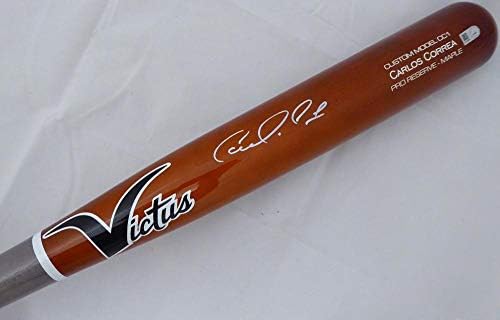 Carlos Correa İmzalı Victus Oyun Modeli Yarasa Houston Astros MLB Holo Stok 149122-İmzalı MLB Yarasalar
