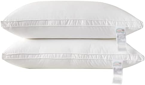 Yastıklar 2'li Paket, Boyun Ağrısı Çekenler için Yatak Yastıkları, Sırt Mide ve Yan Uyuyanlar için Yumuşak Otel Kalitesinde