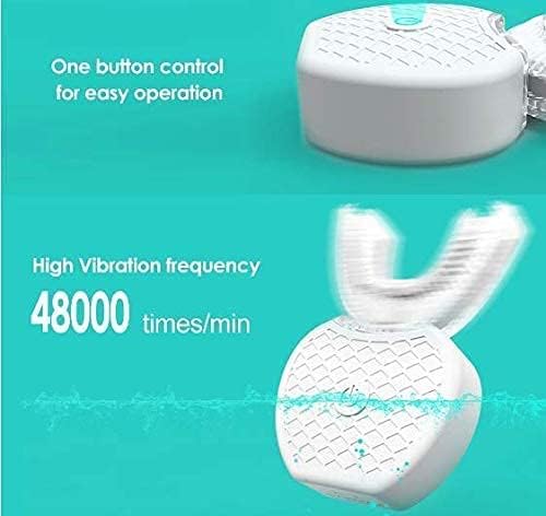 SOL GÜÇLÜ Otomatik U-Şekli Tasarlanmış Beyaz Elektrikli Diş Fırçası Diş beyazlatma jeli Kiti ve Beyaz Köpük Diş Macunu ile