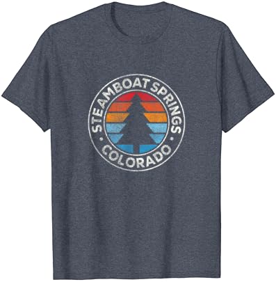 Steamboat Springs Colorado CO Bağbozumu Grafik Retro 70 s T-Shirt