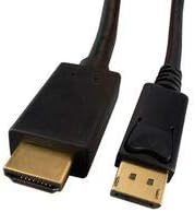 BEL BC-DH006F-Ses / Video Kablosu Düzeneği, DisplayPort Fişi, HDMI Tip A Fişi, 72, 1,83 m, Siyah