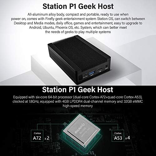 youyeetoo İstasyonu P1 Geek PC Tek Kartlı Bilgisayar Ev Filmleri ve Ofis için