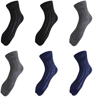 BLFYQB Çorap Erkek Spand Yaz Saf Pamuk Deodorant Absorbe Ter Nefes Antibakteriyel Orta Tüp Ultra-İnce 6 Pairs Absorbe Ter/O.