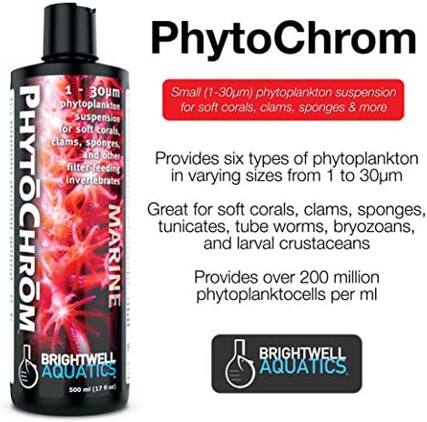 Brightwell Aquatics Fitokrom-Mercanların ve Omurgasızların Sağlığını ve Rengini İyileştirmek için Konsantre Fitoplankton Süspansiyonu