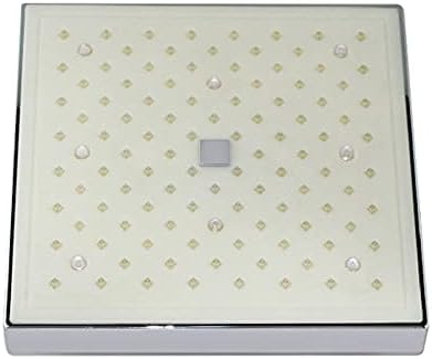 ALYHYB LED Sabit Duş Başlıkları-Sıcaklık Kontrolü Duş 3 Renk Değiştirme Su Akış Powered -8 İnç Kare Yüksek Basınç Yağış Duş