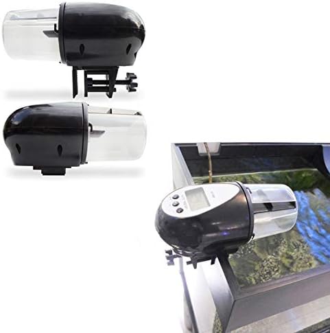 XXDYF Akvaryum Otomatik Balık Besleyici, otomatik Balık Gıda Dağıtıcı için Akvaryum Balık ve Kaplumbağa Tankı ile LCD ekran,